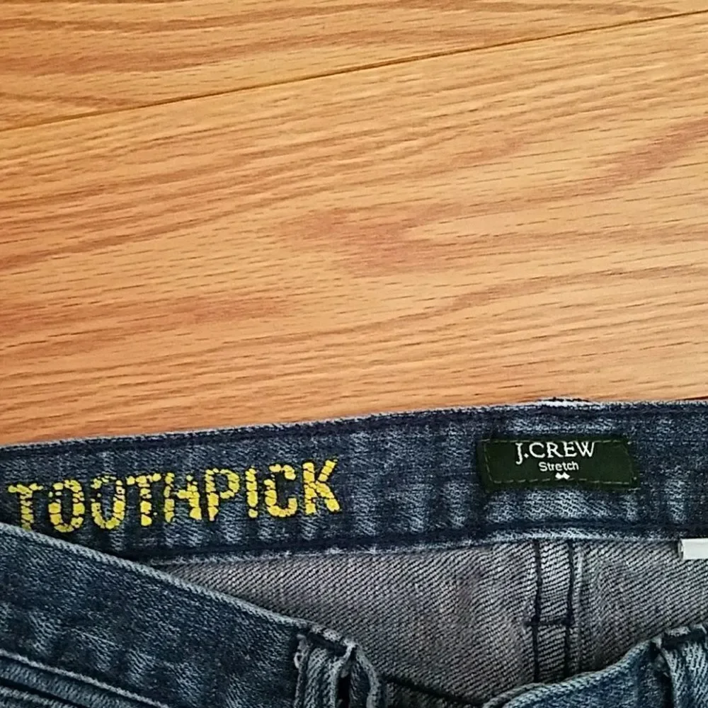 J. Crew stretch Toothpick Cropped Jeans Sz 29